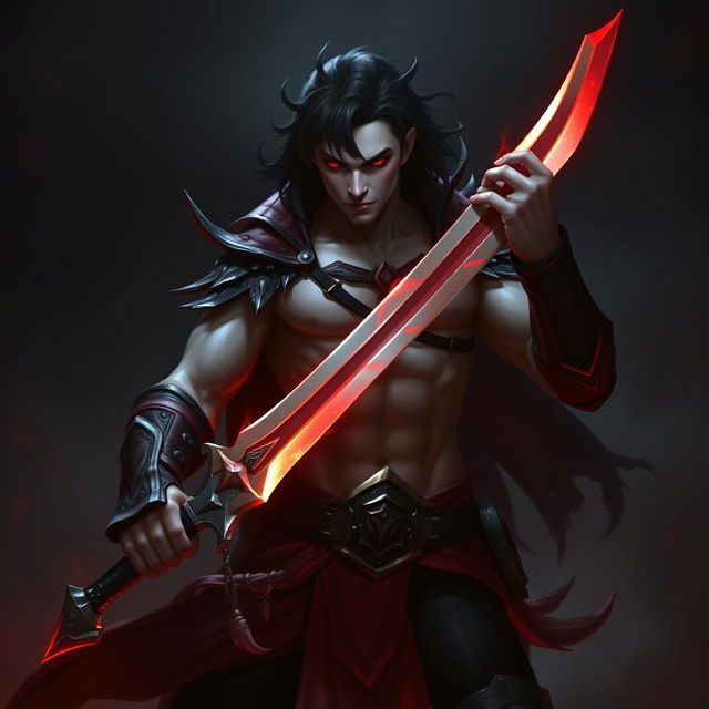 Alistar Bloodthirst, a 132-year-old vampire male from Ixalan, characterized by his adulthood