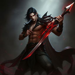 Alistar Bloodthirst, a 132-year-old vampire male from Ixalan, characterized by his adulthood