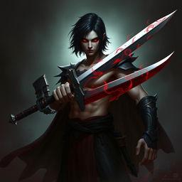 Alistar Bloodthirst, a 132-year-old vampire male from Ixalan, characterized by his adulthood