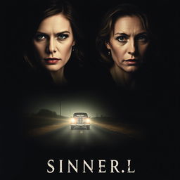 A dark and dramatic movie poster featuring Jessica Chastain and Judy Greer prominently displayed in the top half, with intense expressions highlighting their roles in a thrilling narrative