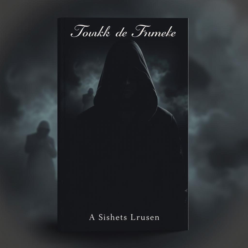 A dark and mysterious book cover featuring the silhouette of a hooded young man, set against a shadowy background that evokes a sense of suspense and intrigue