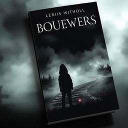 A dark and mysterious book cover featuring the silhouette of a hooded boy standing at a crossroads