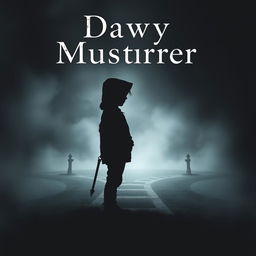 A dark and mysterious book cover featuring the silhouette of a hooded boy standing at a crossroads