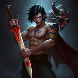 Alistar Bloodthirst, a 132-year-old male vampire from Ixalan, portrayed as an adult equivalent to 27 human years