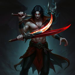 Alistar Bloodthirst, a 132-year-old male vampire from Ixalan, portrayed as an adult equivalent to 27 human years