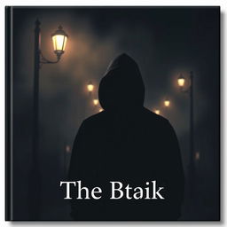 A dark, atmospheric book cover featuring the silhouette of a young man wearing a hooded sweatshirt standing on a dimly lit street