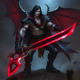 Alistar Bloodthirst, a 132-year-old male vampire from Ixalan, depicted as an adult equivalent to 27 human years