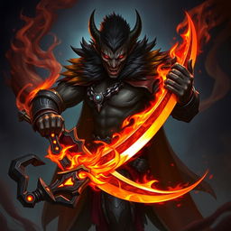 Alistar Bloodthirst, a 132-year-old male vampire from Ixalan, depicted in a hybrid form of vampire and werewolf