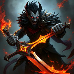 Alistar Bloodthirst, a 132-year-old vampire from Ixalan, illustrated in a hybrid form of human and lycanthrope