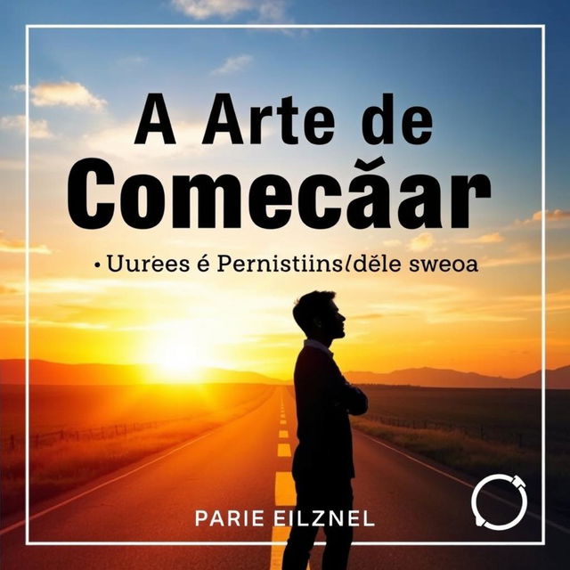 A captivating eBook cover titled 'A Arte de Começar: Superando a Procrastinação em 9 Passos'