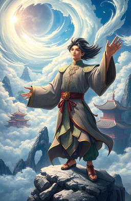 A young man known as the Sky Conqueror embarks on a quest to reach the peak of spiritual power in a breathtaking Chinese fantasy setting