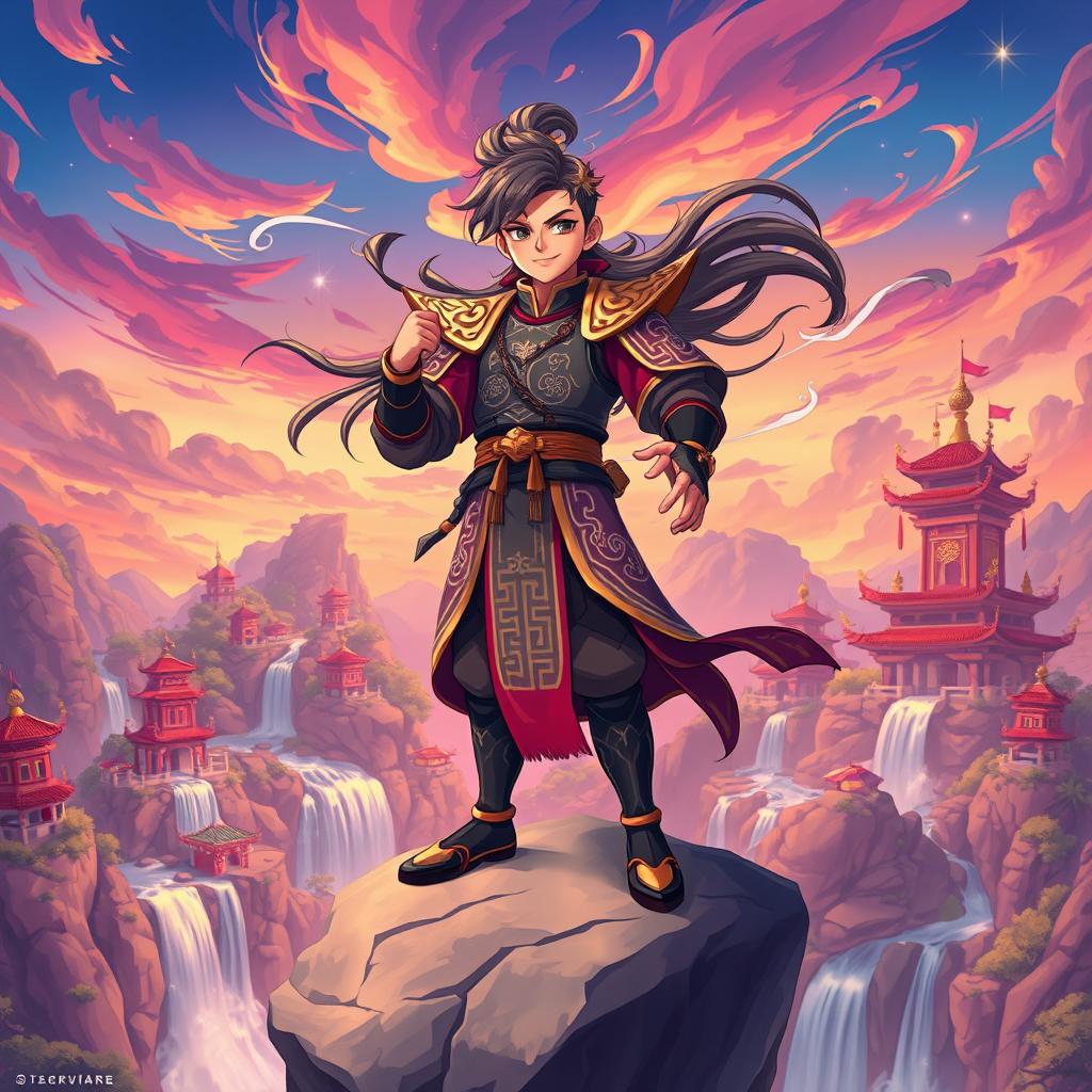 A young man known as the Sky Conqueror strives to reach the pinnacle of spiritual power in an animated Chinese fantasy world