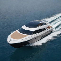 A sleek and luxurious boat from BMW, showcasing the brand's signature design aesthetics on water.