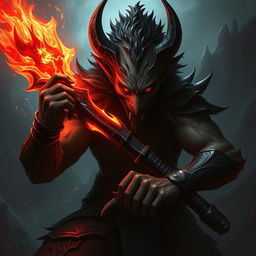 Alistar Bloodthirst, a 132-year-old vampire from Ixalan, depicted in his lycanthrope form