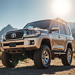 A robust and powerful Toyota Land Cruiser HDJ, showcasing its iconic design and off-road capabilities