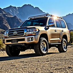 A robust and powerful Toyota Land Cruiser HDJ, showcasing its iconic design and off-road capabilities