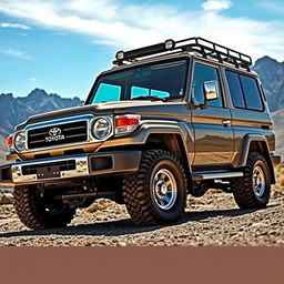 A robust and powerful Toyota Land Cruiser HDJ, showcasing its iconic design and off-road capabilities