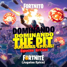 A YouTube video thumbnail for Fortnite themed 'The Pit: Free For All'