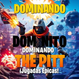 A YouTube video thumbnail for Fortnite themed 'The Pit: Free For All'