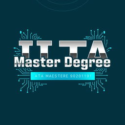 A stylish t-shirt design specifically celebrating an ITA (Information Technology and Applications) Master's Degree achievement