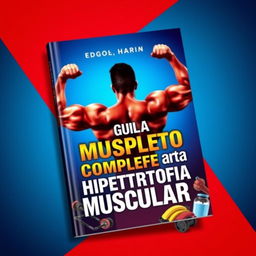 A vibrant and engaging ebook cover design focused on muscle hypertrophy