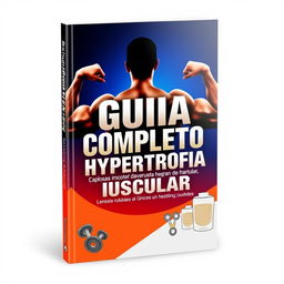 A vibrant and engaging ebook cover design focused on muscle hypertrophy