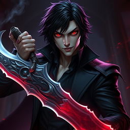 A captivating vampire named Alistar Bloodthirst hailing from Ixalan, aged 132 years yet resembling a 27-year-old human