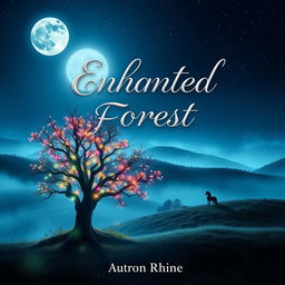 A visually striking ebook cover design featuring a mysterious enchanted forest