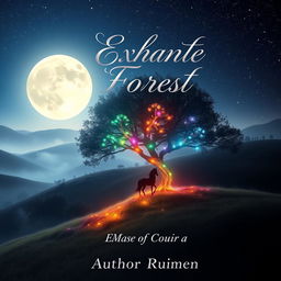 A visually striking ebook cover design featuring a mysterious enchanted forest