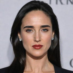 Generate an image that could represent Jennifer Connelly's daughter, capturing similar facial features and style.