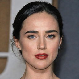 Generate an image that could represent Jennifer Connelly's daughter, capturing similar facial features and style.