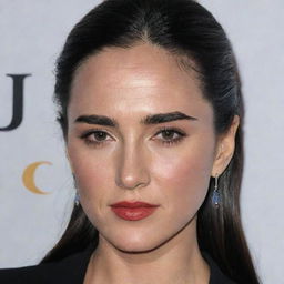 Generate an image that could represent Jennifer Connelly's daughter, capturing similar facial features and style.