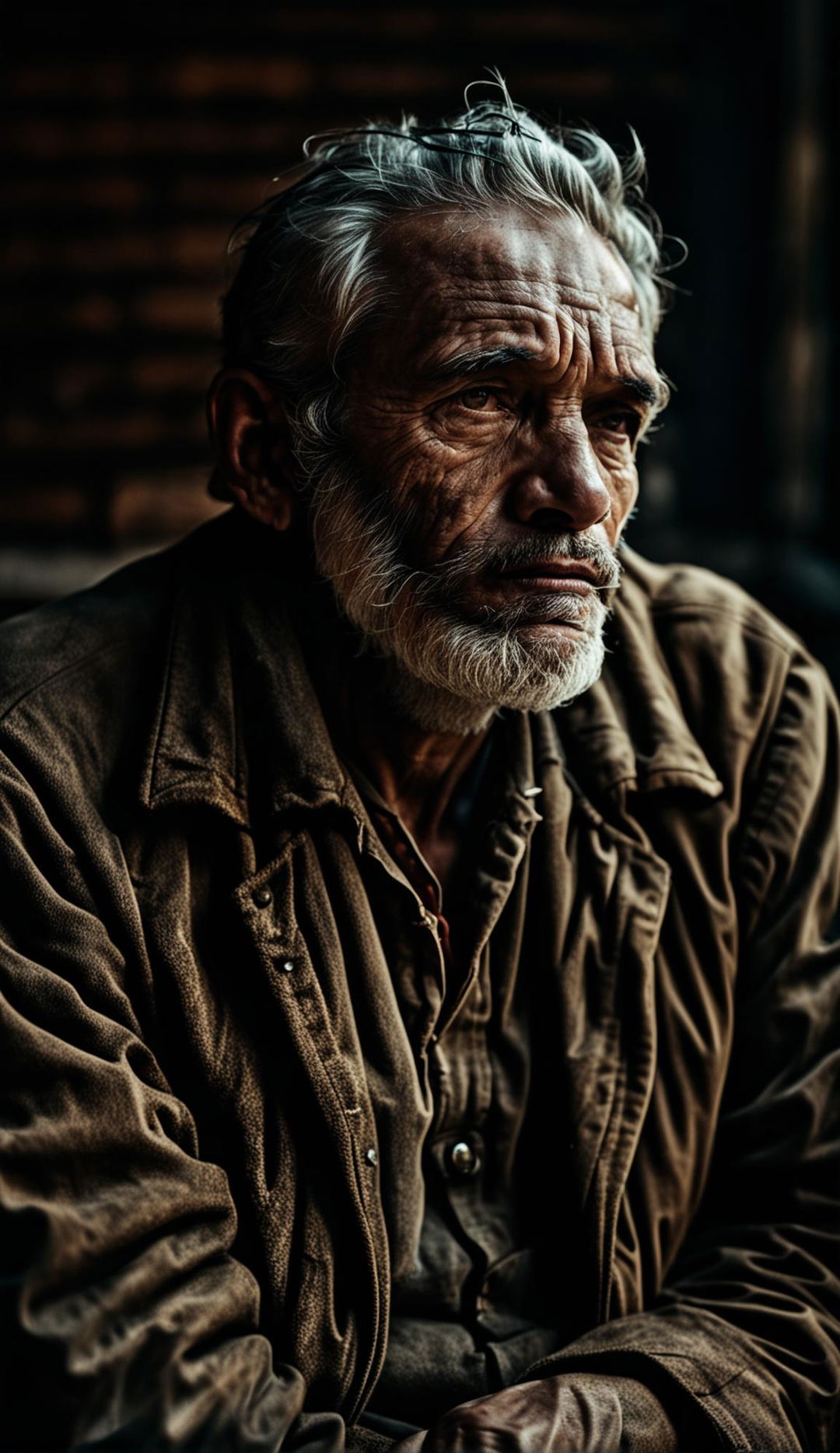 A 60-year-old man with a thoughtful expression.