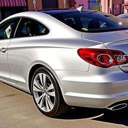 A 2012 silver Volkswagen Passat CC, showcasing its sleek four-door design