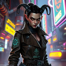 A wicked female Balosar character from Star Wars, featuring prominent antennae and an intense, mischievous expression