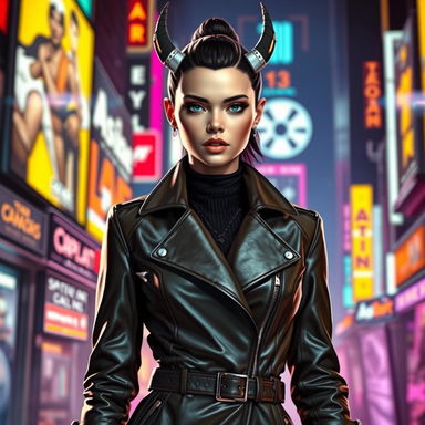 A slick female Balosar character from Star Wars, showcasing her distinct antennae with confidence