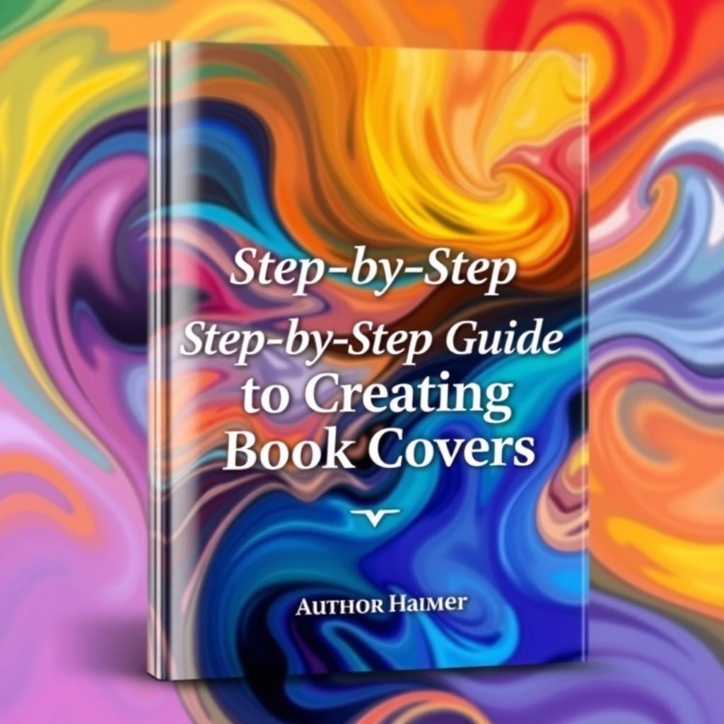 A vibrant and striking book cover design featuring an abstract background composed of swirling colors and dynamic shapes, representing emotion and movement