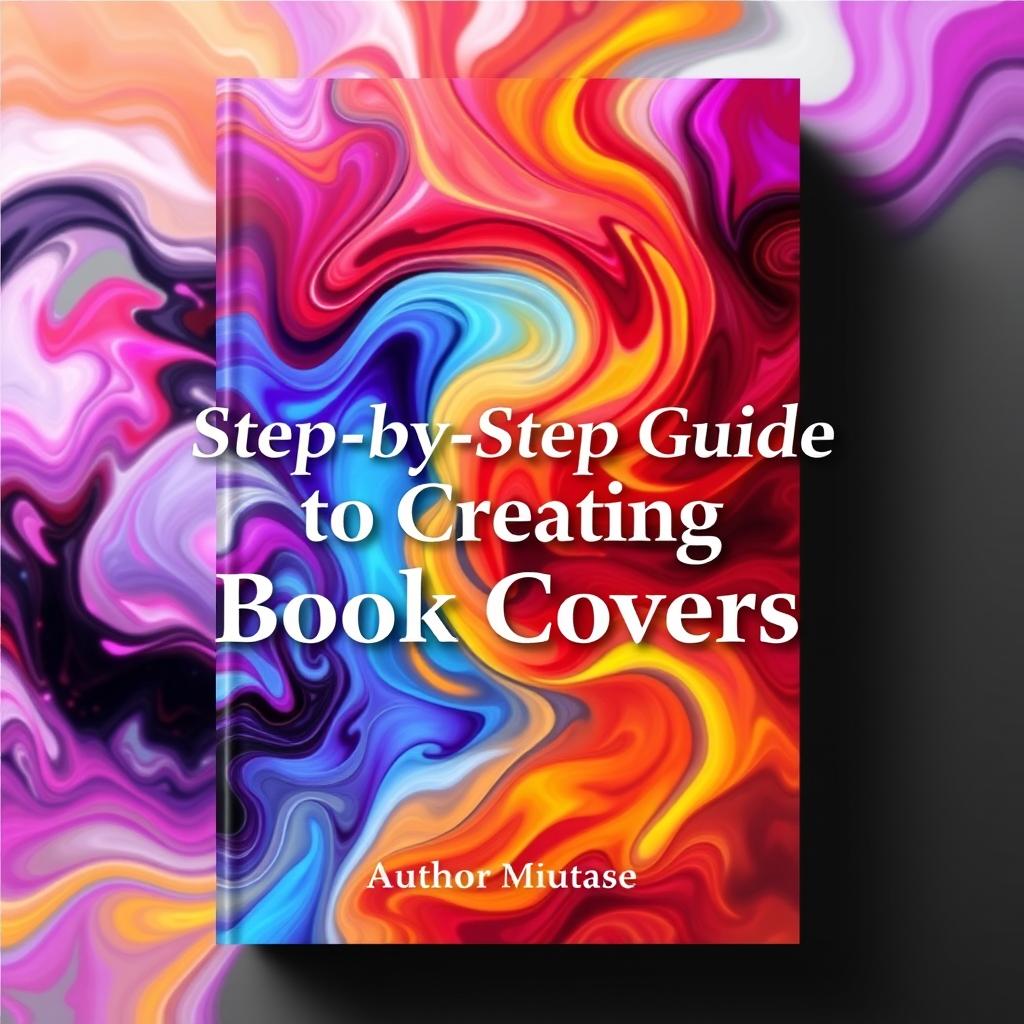 A vibrant and striking book cover design featuring an abstract background composed of swirling colors and dynamic shapes, representing emotion and movement