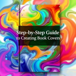 A vibrant and striking book cover design featuring an abstract background composed of swirling colors and dynamic shapes, representing emotion and movement