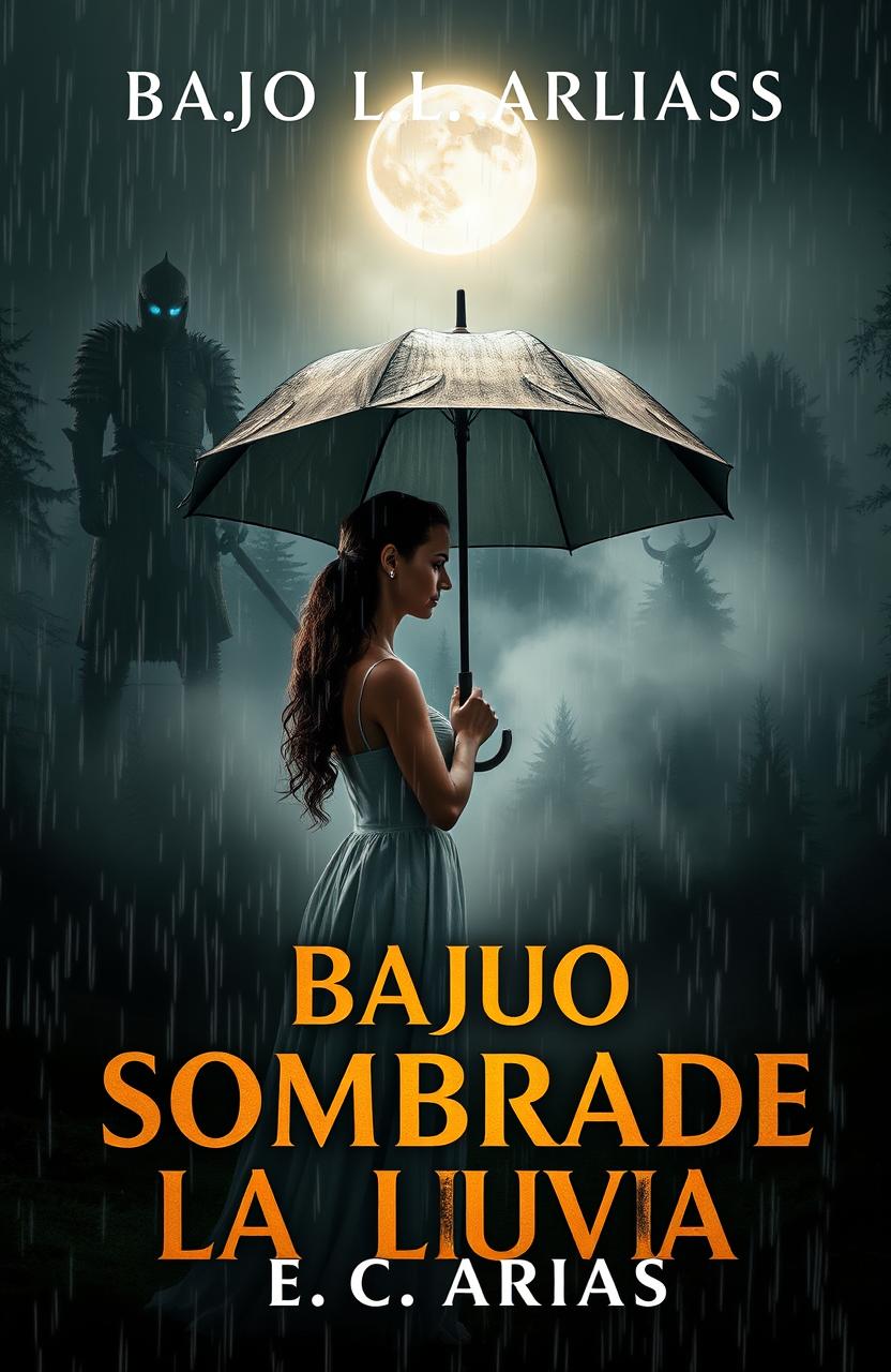 A captivating book cover titled 'Bajo la Sombrade la Lluvia'