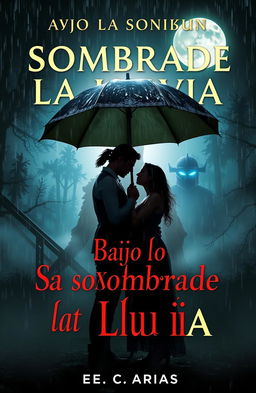 A captivating book cover titled 'Bajo la Sombrade la Lluvia'