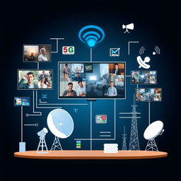 A concise and informative visual summary of modern digital video broadcasting and communication technologies