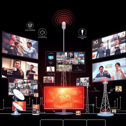 A concise and informative visual summary of modern digital video broadcasting and communication technologies