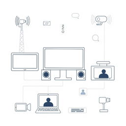 A concise and minimalist illustration of modern digital video broadcasting and communication technologies