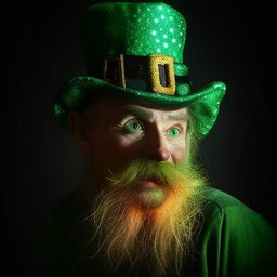 Highly detailed and award-winning photograph of a mystical leprechaun. The image features striking light effects and detailed imagery for a Pulitzer prize-worthy representation.