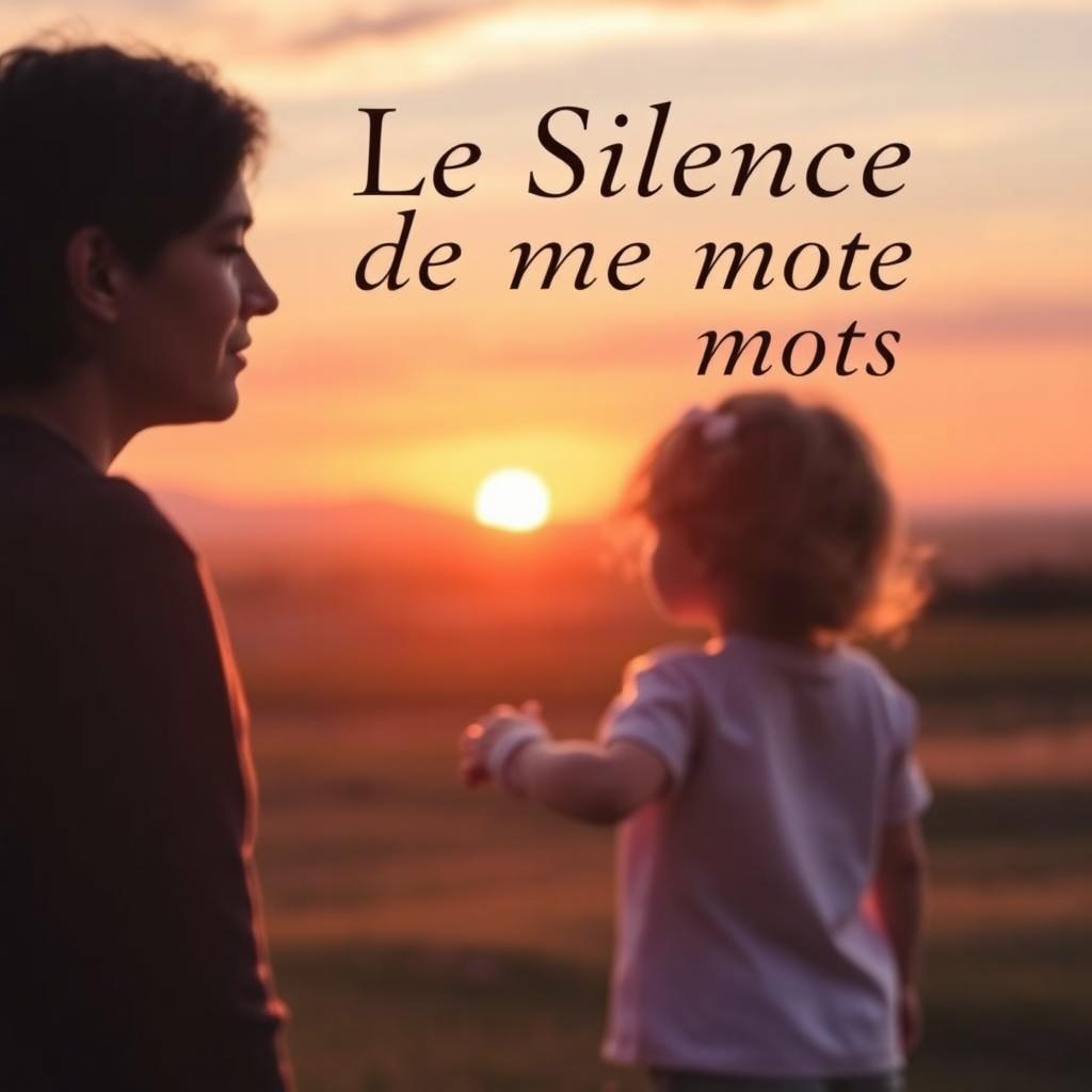 A book cover design featuring the title "Le Silence de mes mots" prominently displayed