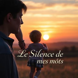 A book cover design featuring the title "Le Silence de mes mots" prominently displayed