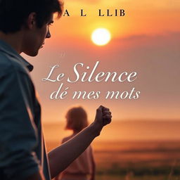 A book cover design featuring the title "Le Silence de mes mots" prominently displayed