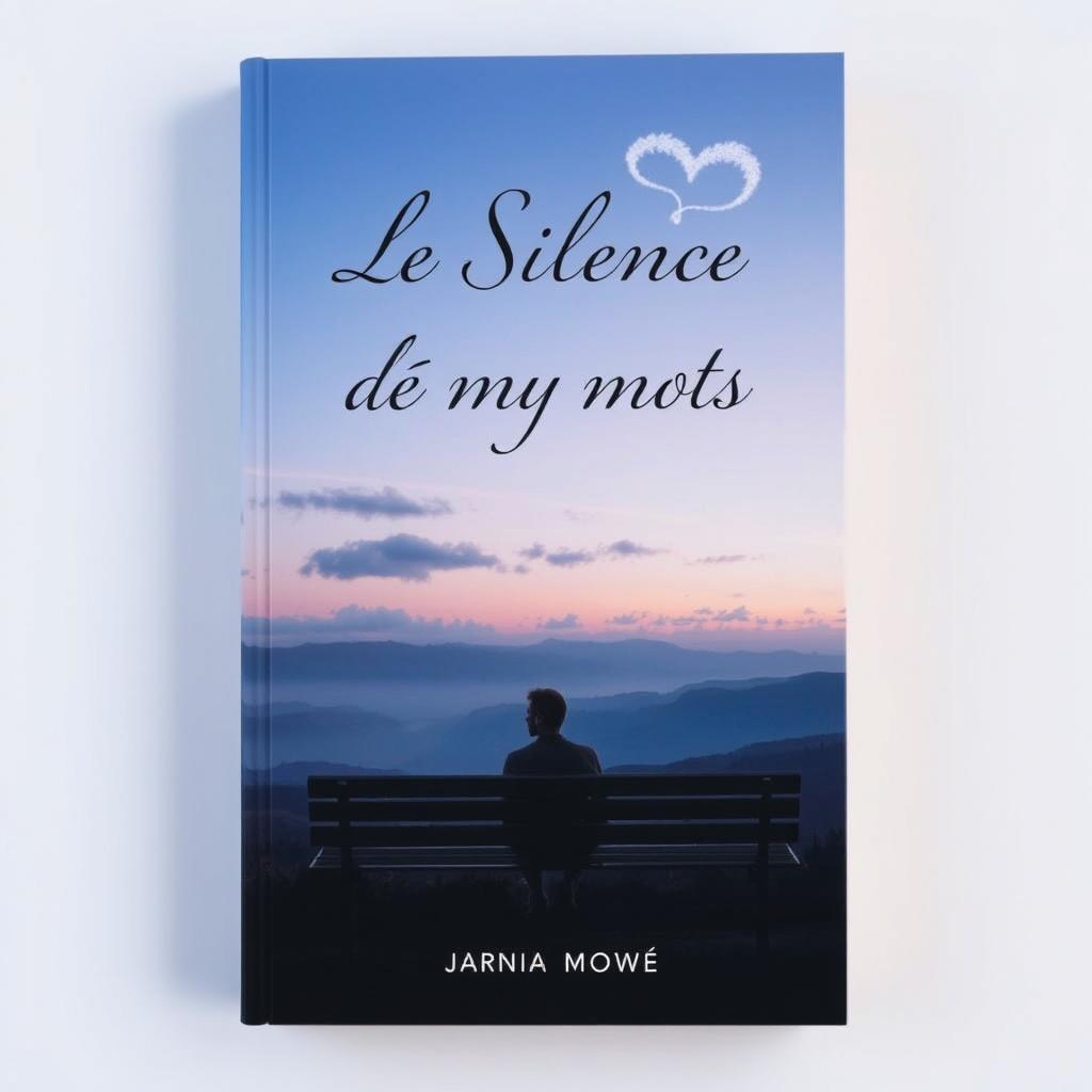 A book cover design for "Le Silence de mes mots" (The Silence of my Words)