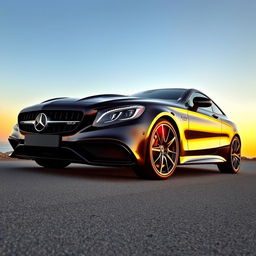 A luxurious Mercedes-Benz S63 Coupe by Brabus, showcasing a sleek design and sophisticated detailing